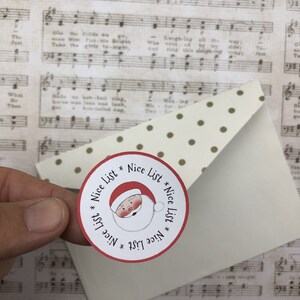 Nice List Christmas Stickers - Etsy