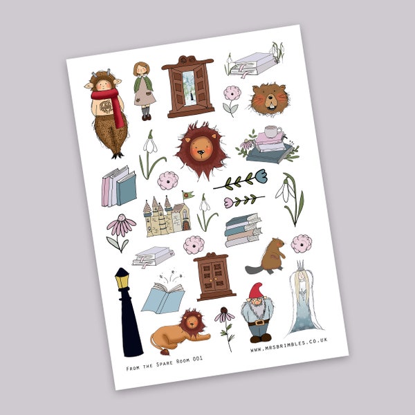 From the spare room crapbooking or planner Illustration Stickers 001