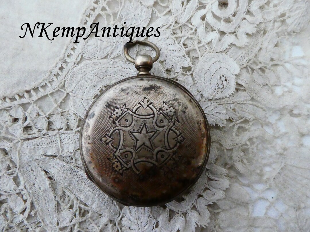 Antique Silver Pocket Watch Restoration Project Etsy