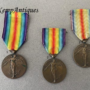 Médaille de la victoire de la Première Guerre mondiale avec ruban pour l'original de collection