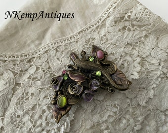 Broche de lagarto vintage