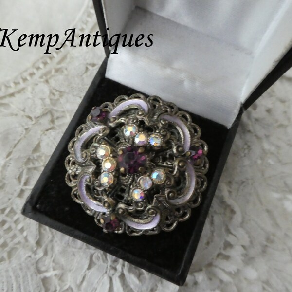 Vintage scarf ring/clip