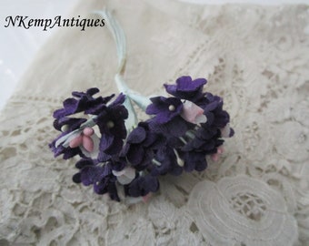 Vintage violet corsage for re-pupose