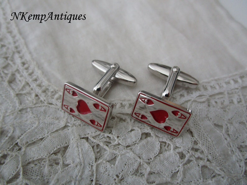 Vintage enamel cufflinks