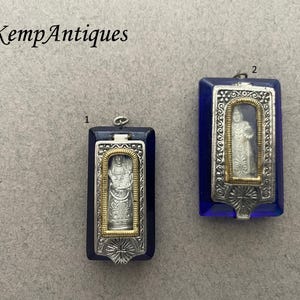 Old pocket shrine glass
