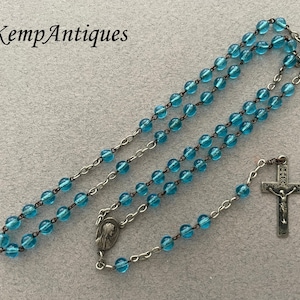 Antique glass rosary
