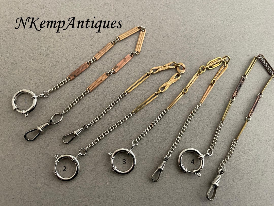 CHAÎNE DE MONTRE Poche En Métal Pour Gousset Mots Suspendue EUR 7,31