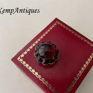 Antique  button /stud garnet glass 1910 for the collector