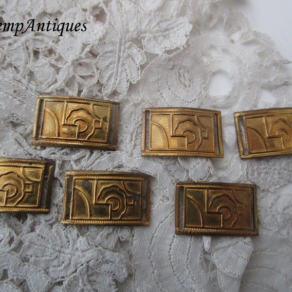 1920's jewellery component x 6 Art deco