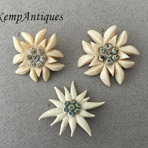 Old edelweiss brooch 1930&#39;s