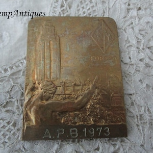 Old medal signed jacques Marin