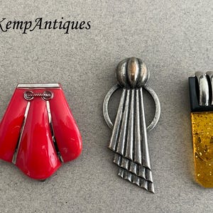 Old dress clip 1920&#39;s Art deco