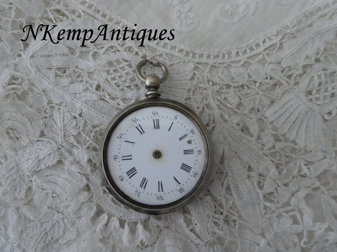 Antique Pocket Watch Restoration Project Real Silver Etsy