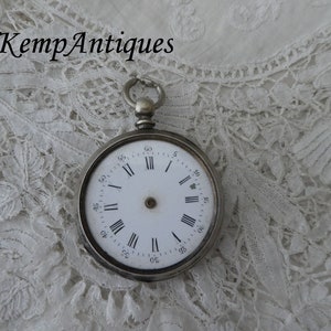 Antique pocket watch restoration project real silver