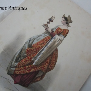 Antique etching for framing