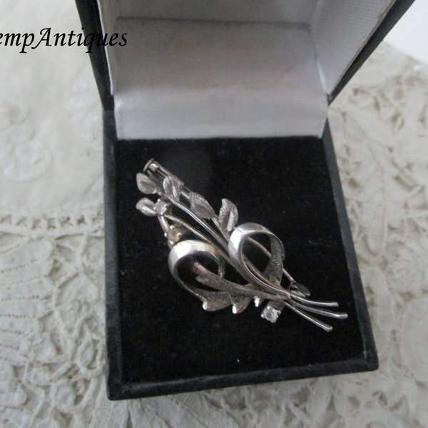 Real silver brooch