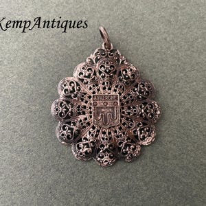古いフランスのフィリグリーペンダント 1910 オーヴェルニュ