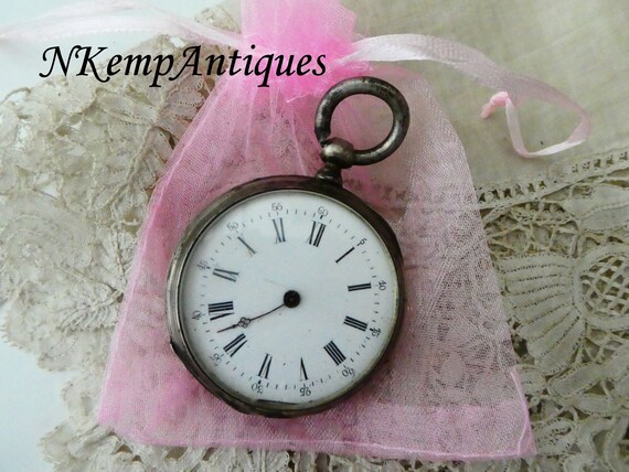 Antique pocket watch real silver 1900 restoration… - image 4