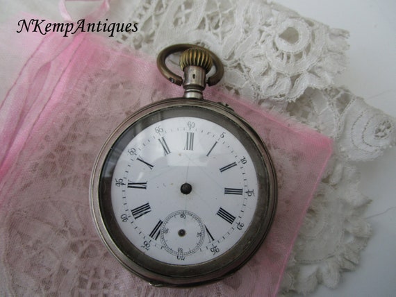 Antique pocket watch 1900  real silver restoratio… - image 5