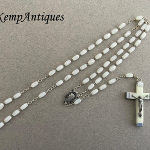 Old rosary white religious