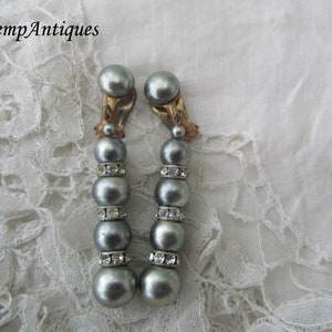 Vintage earrings 1930's clip ons