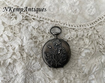 Antique chatelaine watch gun metal restoration project