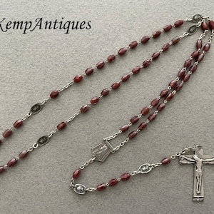 Old rosary glass