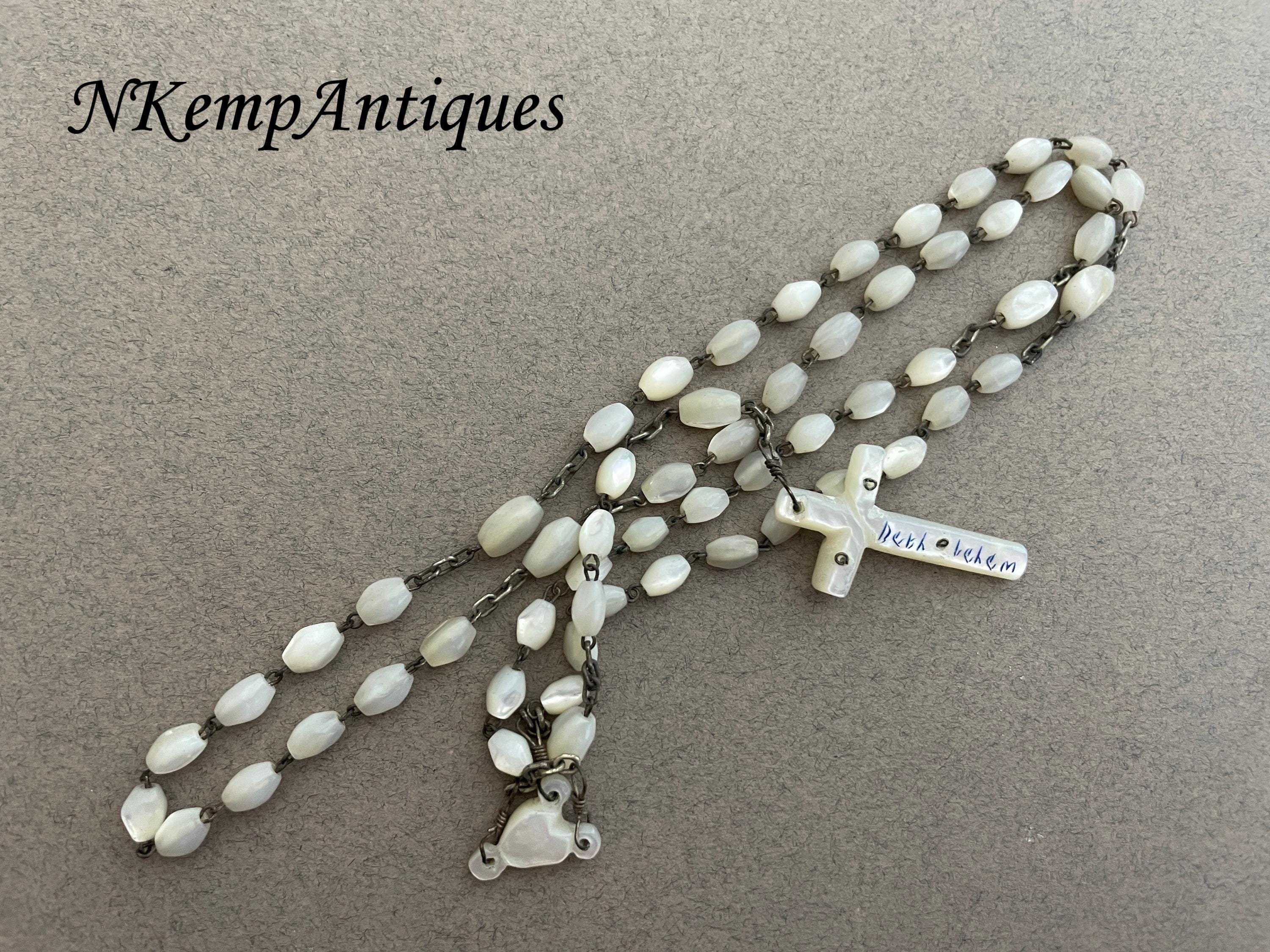 アンティーク シェル ロザリオ マザー オブ パール - Etsy 日本