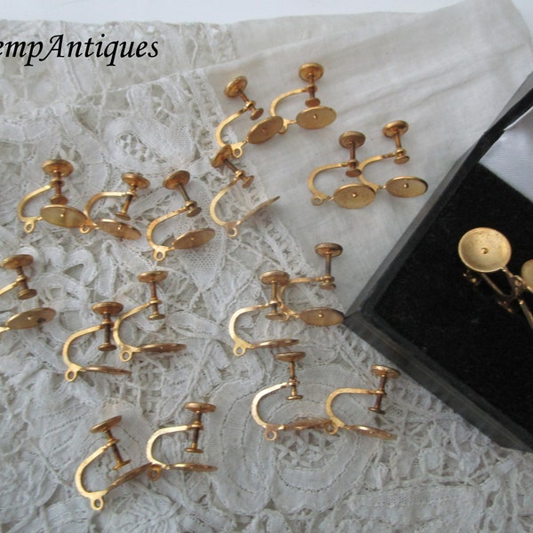 composants de boucles d’oreilles vintage pour le réutilisation