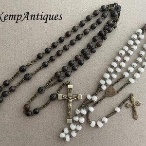 Antique broken rosaries for re-purpose
