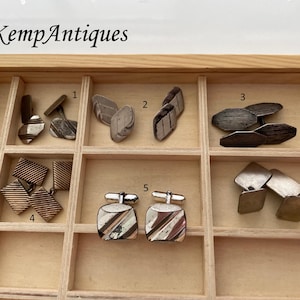 Old sterling silver cufflinks