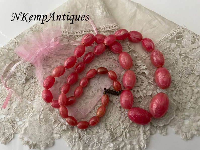 Vintage bead necklace zdjęcie 2