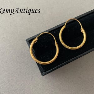 Antique hoop earrings 1910