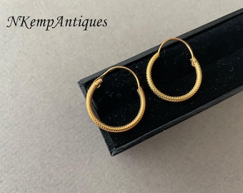Antique hoop earrings 1910