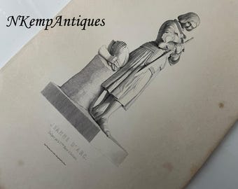 Boîte Vintage à L'Effigie De Jeanne D'Arc En Métal Argenté - Objet De Collection Occasion