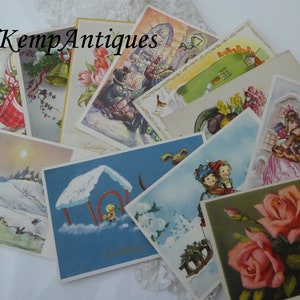 Oude feestkaart x 12