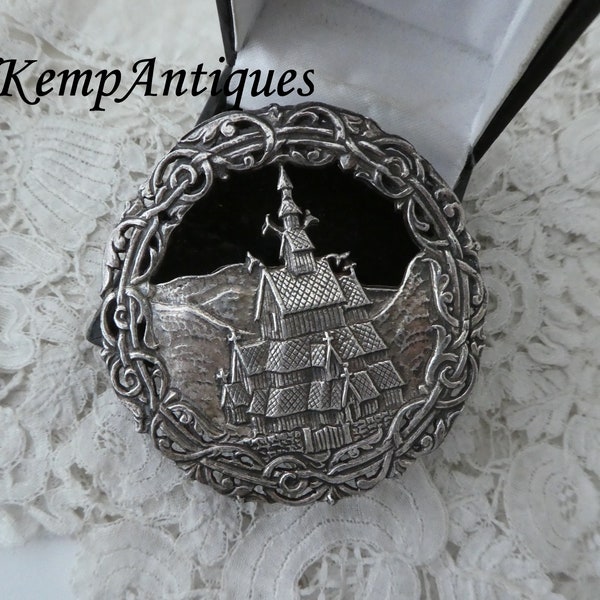 Vintage brooch Norsk Tinn