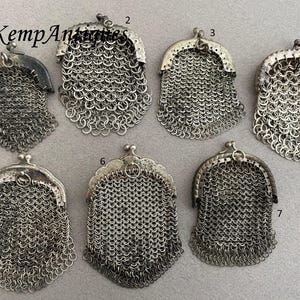 Antike Chatelaine Geldbörse für Puppen