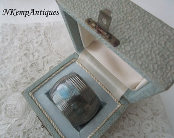 Old napkin ring in original box