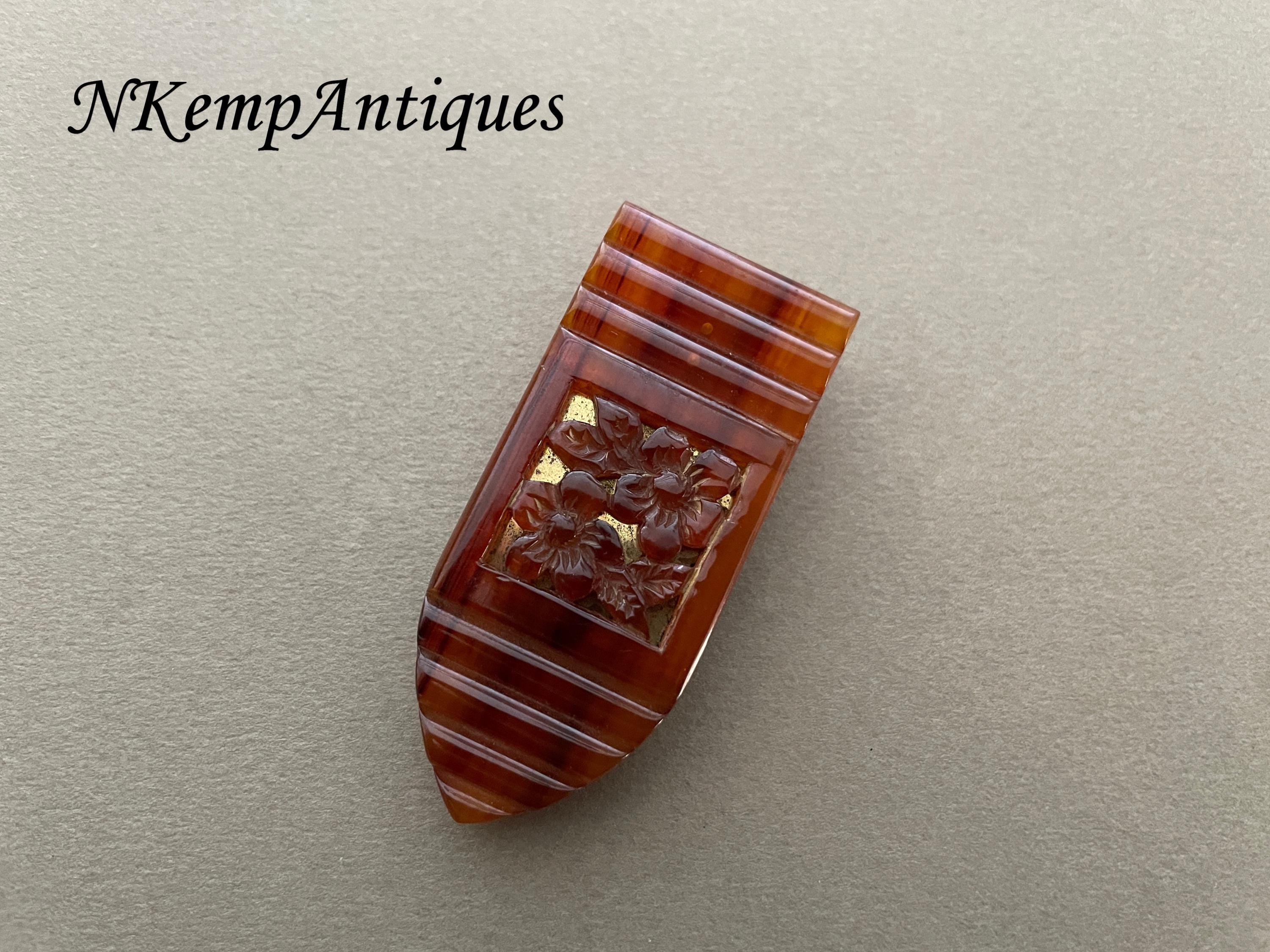 Old Bakelite dress clip 1920's Art deco