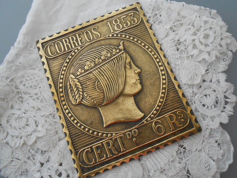 Vintage Metal Plaque Etsy