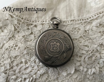 Antique pocket watch 1910 restoration project or for re-purpose real silver