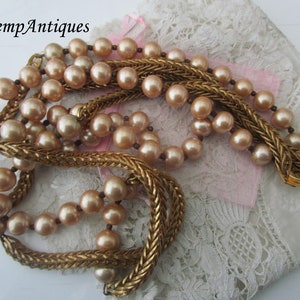 collier en verre vintage image 2