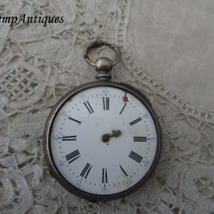 Antique pocket watch real silver 1900 restoration project