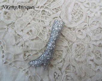 Vintage boot brooch glitter