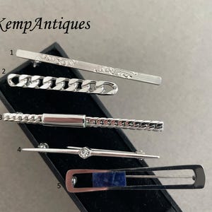 Sterling silver bar brooch stock pin