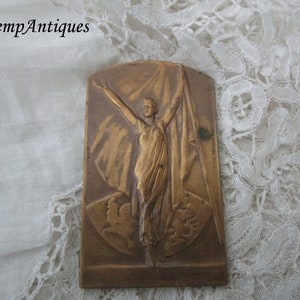 Old signed medal/plaque