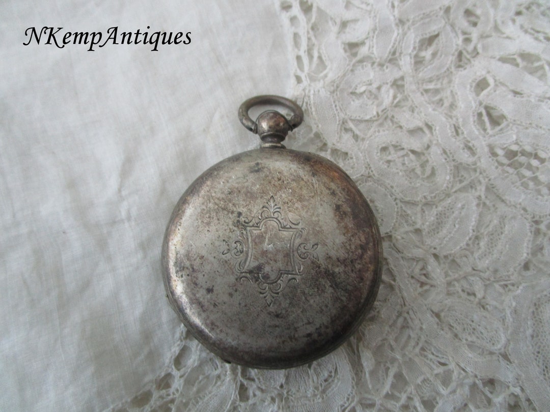Antique Silver Pocket Watch Restoration Project Etsy