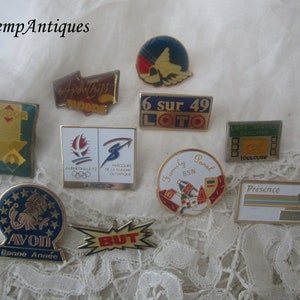 Vintage french pin x 10