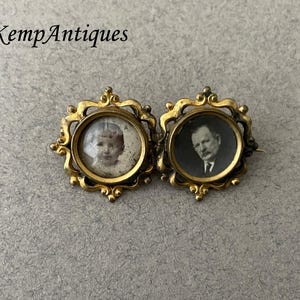 Antique keepsake brooch